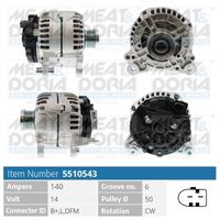 LUCAS LRA02950 - Corriente de carga alternador [A]: 140<br>Modelo red de a bordo: para vehículos con red de a bordo 12V<br>Tensión [V]: 14<br>Poleas: con polea de rueda libre<br>poleas - Ø [mm]: 49<br>Número de nervaduras: 6<br>Pinza: M8 B+<br>Pinza: L-DFM<br>ID del modelo de conector: 0121<br>Diámetro de orificio 1 [mm]: 8,5<br>peso neto [kg]: 6,8<br>