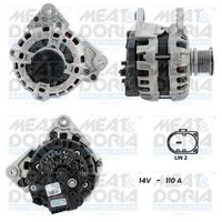 MAGNETI MARELLI MQA6193 - Corriente de carga alternador [A]: 110<br>Modelo red de a bordo: para vehículos con red de a bordo 12V<br>Tensión [V]: 14<br>Poleas: con polea de rueda libre<br>poleas - Ø [mm]: 49<br>Número de nervaduras: 6<br>Pinza: M8 B+<br>Pinza: LIN2<br>ID del modelo de conector: 0238<br>Diámetro de orificio 1 [mm]: 8,5<br>peso neto [kg]: 6,23<br>