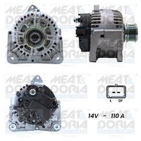 MAGNETI MARELLI MQA2043 - Código de motor: K4M 842<br>Tensión [V]: 14<br>Corriente de carga alternador [A]: 98<br>Poleas: con polea de rueda libre<br>poleas - Ø [mm]: 56<br>