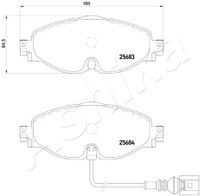 ASHIKA 50000907 - Lado de montaje: Eje trasero<br>para diámetro disco de freno [mm]: 272<br>Número de PR: 0N4<br>Número de PR: 1KE<br>Ancho 1 [mm]: 123<br>Altura 1 [mm]: 55,2<br>Espesor/grosor 1 [mm]: 16,3<br>Ancho 2 [mm]: 123<br>Altura 2 [mm]: 61,2<br>Espesor/grosor 2 [mm]: 16,3<br>Sistema de frenos: ATE<br>Contacto avisador de desgaste: sin sensor de desgaste<br>Peso [kg]: 1,17<br>