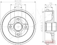 A.B.S. 2854S - Tambor de freno