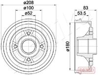 A.B.S. 5342S - Tambor de freno