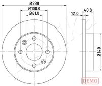 A.B.S. 17619 - Lado de montaje: Eje delantero<br>Diámetro exterior [mm]: 259<br>Espesor de disco de frenos [mm]: 20,5<br>Altura [mm]: 41<br>Llanta, nº de taladros: 4<br>Tipo de disco de frenos: ventilado<br>corona de agujeros - Ø [mm]: 100<br>Diamétro cubo[mm]: 140<br>Peso [kg]: 4,72<br>