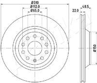 A.B.S. 18194 - Lado de montaje: Eje trasero<br>Número de PR: 2EA<br>Diámetro exterior [mm]: 310<br>Espesor de disco de frenos [mm]: 22<br>Altura [mm]: 48,4<br>Llanta, nº de taladros: 5<br>Tipo de disco de frenos: ventilado<br>corona de agujeros - Ø [mm]: 112<br>Superficie: revestido<br>Diamétro cubo[mm]: 150<br>Peso [kg]: 6,8<br>