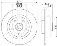 ANDEL AND1192 - Disco de freno - PRIME LINE - With Bearing Kit