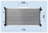 ASHIKA RDA243001 - Radiador, refrigeración del motor