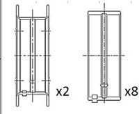 FAI AutoParts BM1056025 - Cojinete de cigüeñal