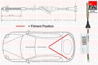 FAI AutoParts FBC0040 - Cable de accionamiento, freno de estacionamiento