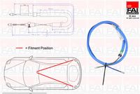 FAI AutoParts FBC0150 - Cable de accionamiento, freno de estacionamiento