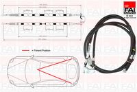 FAI AutoParts FBC0156 - Cable de accionamiento, freno de estacionamiento