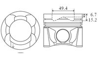 FAI AutoParts PK23000 - Pistón