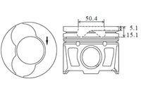 FAI AutoParts PK25000 - Pistón