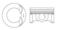 FAI AutoParts PK28050 - Código de motor: CBFA<br>año construcción desde: 06/2011<br>Longitud [mm]: 50,10<br>Diámetro de orificio [mm]: 82,50<br>Diámetro de perno [mm]: 23<br>Artículo complementario / información complementaria 2: sin canal de refrigeración<br>Nº de componente: PR60 (1.2/1.2/2.0)<br>altura de compresión [mm]: 29,6<br>longitud del tornillo [mm]: 53<br>profundidad del espacio de combustión 1 [mm]: -6,20<br>sobremedida [mm]: 0<br>Forma de biela: Biela trapecial<br>Holgura del pistón [mm]: 0,05<br>