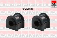 FAI AutoParts SS2853K - Material: Caucho con refuerzo textil<br>Diámetro interior [mm]: 20<br>Tipo de cojinetes: Soporte de caucho<br>Lado de montaje: Eje trasero, derecha<br>Lado de montaje: Eje trasero izquierda<br>