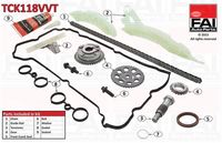 FAI AutoParts TCK118VVT - Código de motor: 5FT (EP6DT)<br>Lado de montaje: arriba<br>Artículo complementario/Información complementaria: con ruedas dentadas<br>Artículo complementario/Información complementaria: sin juntas<br>Número de eslabones: 144<br>Modelo cadena: Símplex<br>Modelo cadena: Cadena de pasadores<br>