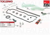 FAI AutoParts TCK129WO - Código de motor: GCR (EP6FADTX)<br>Lado de montaje: arriba<br>para artículo nr.: RC1460SK<br>Artículo complementario/Información complementaria: con ruedas dentadas<br>Artículo complementario/Información complementaria: con juntas<br>Mando de válvulas: para motores con distribución por válvulas variable<br>Número de eslabones: 138<br>Modelo cadena: Símplex<br>Modelo cadena: Cadena de pasadores<br>Se requiere adicionalmente artículo Nº: OCV002<br>