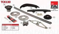 FAI AutoParts TCK130 - Número cadenas: 1<br>Número de eslabones: 122<br>Modelo cadena: Símplex<br>Peso [kg]: 2,695<br>Artículo complementario/Información complementaria: con ruedas dentadas<br>