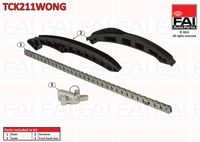 FAI AutoParts TCK211WONG - Código de motor: CDGA<br>Lado de montaje: arriba<br>Artículo complementario/Información complementaria: con ruedas dentadas<br>Artículo complementario/Información complementaria: sin juntas<br>Mando de válvulas: para motores con distribución por válvulas variable<br>Número de eslabones: 130<br>Modelo cadena: Símplex<br>Modelo cadena: Cadena de bajo ruido<br>