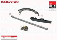 FAI AutoParts TCK46VVTWO - Código de motor: CR14DE<br>Lado de montaje: arriba<br>Artículo complementario/Información complementaria: con ruedas dentadas<br>Artículo complementario/Información complementaria: con juntas<br>Mando de válvulas: para motores con distribución por válvulas variable<br>Número de eslabones: 144<br>Modelo cadena: Símplex<br>Modelo cadena: Cadena de bajo ruido<br>