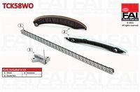 FAI AutoParts TCK58WO - Código de motor: M9R 830<br>Lado de montaje: arriba<br>Artículo complementario/Información complementaria: con ruedas dentadas<br>Artículo complementario/Información complementaria: con juntas<br>Número de eslabones: 112<br>Modelo cadena: Símplex<br>Modelo cadena: Cadena de pasadores<br>