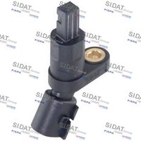 SIDAT 84502 - Lado de montaje: Eje delantero, izquierda<br>Forma del enchufe: oval<br>Artículo complementario / información complementaria 2: sin cable<br>Número de enchufes de contacto: 2<br>Tipo de sensor: inductivo<br>para OE N°: 1J0 927 803<br>Resistencia [kOhm]: 1,1<br>Calidad: OE EQUIVALENT<br>