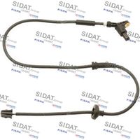 SIDAT 84568 - Lado de montaje: Eje delantero, izquierda<br>Forma del enchufe: oval<br>Artículo complementario / información complementaria 2: sin cable<br>Número de enchufes de contacto: 2<br>Tipo de sensor: inductivo<br>para OE N°: 1J0 927 803<br>Resistencia [kOhm]: 1,1<br>Calidad: OE EQUIVALENT<br>