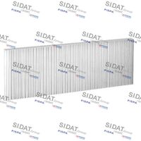 SIDAT 032 - Tipo de filtro: Filtro de carbón activado<br>Altura [mm]: 25<br>Longitud [mm]: 409<br>Ancho [mm]: 144<br>