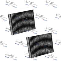 SIDAT 5952 - Tipo de filtro: Filtro antipolen<br>Tipo de filtro: Filtro de partículas<br>Número de piezas necesarias: 2<br>Altura [mm]: 30<br>Ancho [mm]: 139<br>Longitud [mm]: 176<br>Calidad: GENUINE<br>