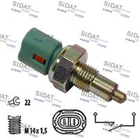 SIDAT 3234142 - Ancho de llave: 24<br>Medida de rosca: M14X1,5<br>Número de enchufes de contacto: 3<br>