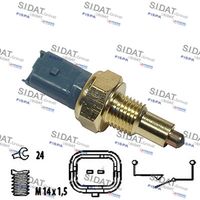 SIDAT 3234182 - Forma del enchufe: oval<br>para artículo nr.: 3.234142A2<br>Ancho de llave: 22<br>Medida de rosca: M14X1,5<br>Calidad: OE EQUIVALENT<br>