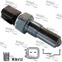 SIDAT 3234257A2 - Número de enchufes de contacto: 2<br>Ancho de llave: 22<br>Medida de rosca: M16X1,5<br>para OE N°: 1435339<br>Calidad: GENUINE<br>