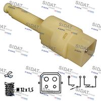 SIDAT 5140037 - para OE N°: 7H0927189<br>Tipo de servicio: mecánico<br>Número de enchufes de contacto: 2<br>