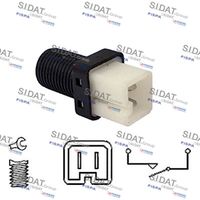 SIDAT 5140069 - Número de enchufes de contacto: 2<br>Tipo de servicio: mecánico<br>para OE N°: 6552W5<br>Calidad: GENUINE<br>