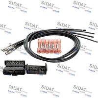 SIDAT 405096 - Lado de montaje: interior<br>Material: CuSn (cobre.estaño)<br>Longitud de cable [mm]: 400<br>Número de conductores: 6<br>Modelo de conector: Conector de retracción<br>Forma del enchufe: Angular<br>Cantidad líneas: 6<br>Sección cable [mm²]: 0,75<br>Material aislamiento tubería: Silicona<br>Número de fabricación: EZ-PE-000<br>