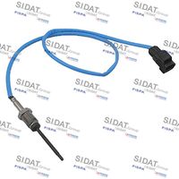 SIDAT 821471 - para OE N°: AV41 12B591 AB<br>Longitud total [mm]: 510<br>Longitud de cable [mm]: 380<br>Número de enchufes de contacto: 2<br>Sistema de escape: después de catalizador<br>