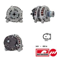 RECOFICIAL REC20150251 - Restricción de fabricante: Bosch<br>apropiado para vehíc con corriente carga alternador [A]: 110<br>Tensión [V]: 12<br>Corriente de carga alternador [A]: 110<br>ID del modelo de conector: CPA0239<br>Número de nervaduras: 6<br>poleas - Ø [mm]: 52<br>Equipamiento de vehículo: para vehículos con sistema Start&Stop<br>Poleas: con polea de rueda libre<br>Cant. taladros roscados: 2<br>Versión: .1<br>Cantidad de agujeros de fijación: 4<br>para fabricante volante: AUDI<br>