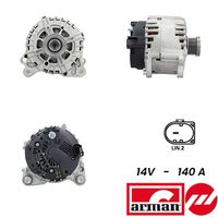 RECOFICIAL REC20150251 - Restricción de fabricante: Bosch<br>apropiado para vehíc con corriente carga alternador [A]: 110<br>Tensión [V]: 12<br>Corriente de carga alternador [A]: 110<br>ID del modelo de conector: CPA0239<br>Número de nervaduras: 6<br>poleas - Ø [mm]: 52<br>Equipamiento de vehículo: para vehículos con sistema Start&Stop<br>Poleas: con polea de rueda libre<br>Cant. taladros roscados: 2<br>Versión: .1<br>Cantidad de agujeros de fijación: 4<br>para fabricante volante: AUDI<br>