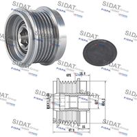 CONTINENTAL CTAM AP9124 - Rueda libre alternador