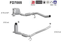 AS FD7005 - Filtro hollín/partículas, sistema escape