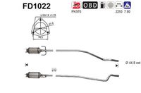 AS FD1022 - Filtro hollín/partículas, sistema escape