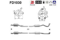 AS FD1030 - Filtro hollín/partículas, sistema escape