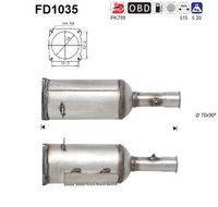 AS FD1035 - Filtro hollín/partículas, sistema escape