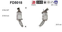 AS FD5018 - Filtro hollín/partículas, sistema escape