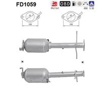 AS FD1059 - Filtro hollín/partículas, sistema escape