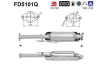 AS FD5101Q - año construcción desde: 11/2010<br>Longitud [mm]: 1000<br>Peso [kg]: 8<br>Equipamiento de vehículo: para vehículos con OBD<br>Norma de emisiones: Euro 5<br>Material: cordierita<br>