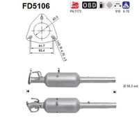 AS FD5106 - Filtro hollín/partículas, sistema escape