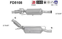 AS FD5108 - Filtro hollín/partículas, sistema escape