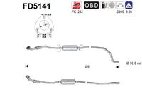 AS FD5141 - Filtro hollín/partículas, sistema escape