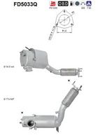 AS FD5033Q - Filtro hollín/partículas, sistema escape