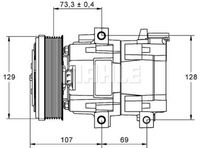 AINDE AI30117N - Compresor, aire acondicionado